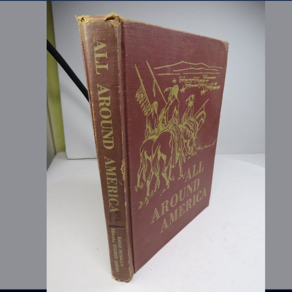 All About America children's reader 1950s COLOR & BLACK/WHITE history